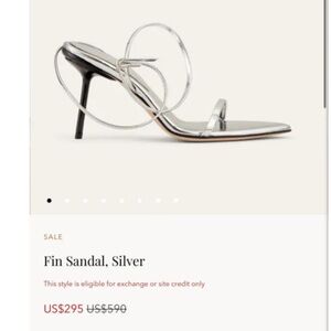 Dear Frances Silver Fin Sandal